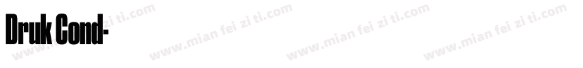 Druk Cond字体转换